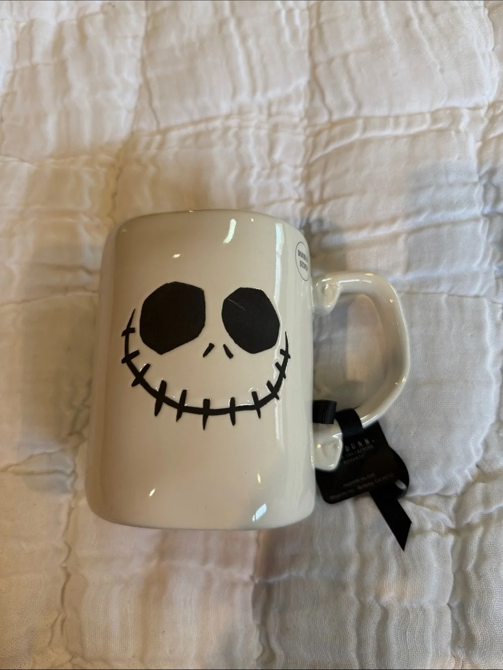 Rae Dunn White Mug with Black 'JACK' Lettering